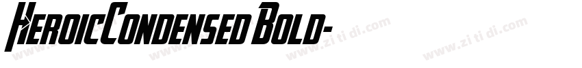 HeroicCondensed Bold字体转换